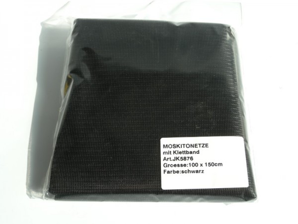 Fensterschutz Kit, 1x1,5 + Klett, schwarz